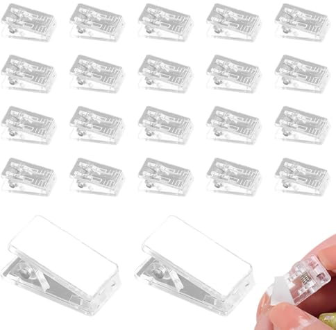 BIRLOZA 20 Stück Klebrige Federclips Selbstklebende Federklammern Kunststoff Klebeklammern Outdoor Selbstklebend Wandclips Deko Clip Selbstklebende Wandclips Für Fotodokumente Zuhause Büro