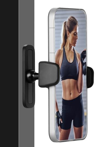 Bvdfgk Magnetischer Handyhalter für Fitnessstudio - tragbare Magnethalterung für Golfwagen, Traktor, Motorrad, Kühlschrank, Fahrrad, 360 Magnet Halter, Fitnessstudio Zubehör