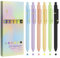 UIXJODO Farbstifte, 6 Stück, bunte Stifte, feine Spitze, glattes Schreiben, 0,5 mm, farbige Tinte, Gelstift für Tagebuch, Notizen, Planer, Schulbedarf, Geschenke für Krankenschwestern, Lehrer (6 Stück