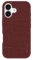 Incase ICON Apple Magsafe Schutzhülle für iPhone 16, Apple-Handyhülle mit umlaufendem Bumper und 2,4 m Fallschutz (Cosmic Red Woolenex)