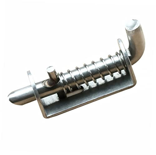 ORFOFE Stainless Steel Bolt Gate Latches Spring Bolt Latch Safety Door Lock for Pet Cage