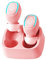 Pluuttiem Mini Wireless Bluetooth Headset Touch Light OhrstöPsel Anti-Schweiß HD SoundqualitäT Stereo Universal Headset,Pink