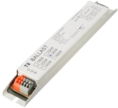 RTRCAGAKM Ballasts for Lampes fluorescentes à Ballast électronique T8/T5 à Large Tension 220-240 V CA 2 x 18 W, 2 x 30 W, 2 x 36 W, 2 x 58 W(T8 2x18W)