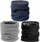 kayqbonke 3 Stück Winter Schlauchschal, 3-Lagig Gestrickt Schlauchschal Herren, 3 Farben Halswärmer Motorrad Sport, Gepolsterte Wärme Scarf für Jede Zeit Skifahren, Snowboarden, Schneeschaufeln