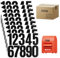 9 Sheets/90Pcs Mailbox Numbers Stickers, 3 Inch Self Adhesive Number Stickers Waterproof Vinyl Black Number Decals Address Signs for Mailbox Cars Boats Window Apartment Door Residence