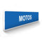 DECOHO - Panneau de signalisation pour parking · Motos - 48 x 10 cm - Blanc