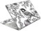 Laptop Skin Decal HP 15.6 - Black White Botanical, Laptop Cover Sticker, No Cutting Required, No Bubble, Waterproof, Scratch Resistant - Including Wide Screen and Wrist Pad