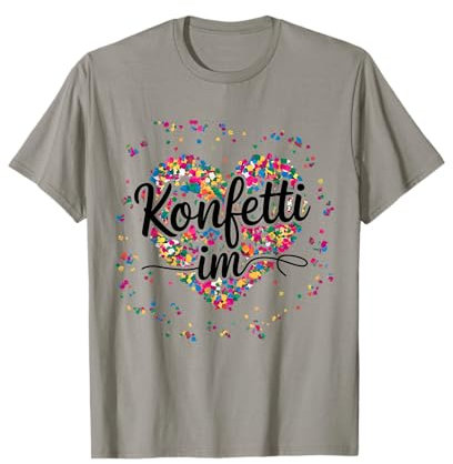 Konfetti im Herzen Fasching Kostüm T-Shirt
