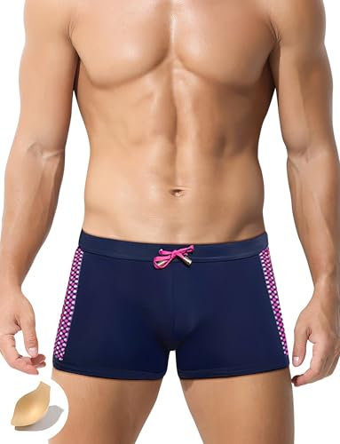SEAUR Shorts de Bain pour Homme Boxers de Bain Piscine Plage Maillot de Bain Adultes Surf Men Swimming Trunks L