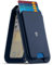 SHIELDON Porte Cartes pour Magsafe Wallet, Porte-Cartes en Cuir Véritable avec Support Réglable (Portrait/Paysage) Portefeuille Magnétique [RFID Blocage] pour iPhone Série 16/15/14/13/12 - Bleu Marine