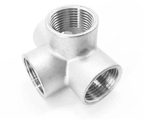 1/4 3/8 1/2 3/4 1 1,25 1,5 2 BSPT Femmina 3 4 5 Vie Angolo Croce Raccordo for Tubo in Acciaio Inox 304 Connettore Acqua(4 Ways,1-1l2 BSP)