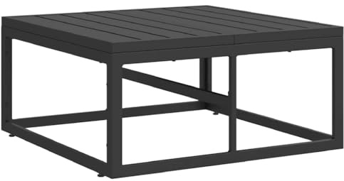 vidaXL Outdoor Furniture Metal Black 70 x 70 x32 cm