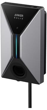 Anker SOLIX V1 Smartes Ladegerät für E-Autos, 7,4kW Wallbox mit App, WLAN & Bluetooth, einphasig, CEE 32A, 230V, 5m Kabel + Halterung, kompatibel mit allen Elektro- und Hybridautos mit Typ-2 Anschluss
