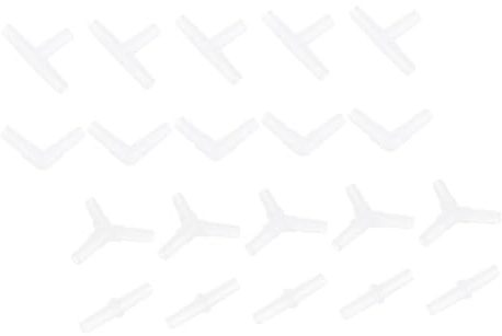 Alasum 20 Stück Teiliges Aquarium Schlauchverbinder Weiß Langlebige Luftschlauch Adapter für Sauerstoffpumpe Einfache Installation Geeignet zur Reparatur und Verlängerung von Aquarien