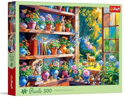 Trefl - Puzzle 500 Teile, EIN Frühlingsmorgen in der Orangerie,