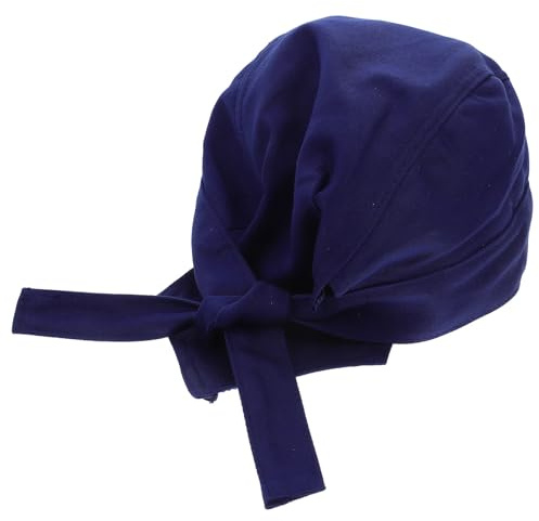 TIKODIDA Adjustable Blue Welding Cap Cotton Thickened Fireproof Dustproof Headwrap for Welding Work Safety Protection