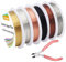 EuTengHao Alambre de cobre de 6 colores para joyería, alambre de cuentas para pulseras, collares, suministros de fabricación de joyas (66 yardas, calibre 24)