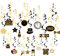SUNBEAUTY Silvester Deko 2024 Neujahr Happy New Year Folie Spiralen Dekoration Deckenhänger