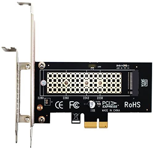 GLOTRENDS PA09-X1 M.2 NVMe zu PCIe X1 Adapter für 2230/2242/2260/2280 M.2 NVMe SSD, PCIe X1 Installation
