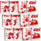 Weihnachtstüten -12 Stück - Geschenktüten für Weihnachten Geschenktaschen Weihnachtstüte im 4 Design Papiertüten Weihnachtstaschen Präsenttüten (24x18x8cm)