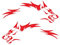 Wolf Auto Aufkleber, 2 Stück Realistische Wolfskopf Vinyl Aufkleber Seitenkörper Aufkleber Heckscheibe Tuning Wolf Car Sticker Wasserdicht Auto Fahrzeug Running Wolf Totem Autoaufkleber, 130cmx50cm