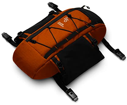 Gearlab Deck Pod 2 - Bolsa para cubierta de kayak, sistema Deckhand (sostiene flotador de pala, bomba de sentina) (negro) (lava)