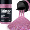 Hemway Premium Glitter Shaker - Pink Holographic | 130g Ultrafine Metallic Flake Sequins for Resin & Epoxy Crafts | Craft Supplies for Tumblers, Festival, Hair, Face, Body, Eye & Nail Art