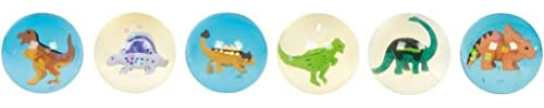 Ameisenkeks® Flummys mit 3D Dinosaurier - 6 Stück