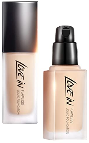 Lovein Liquid Foundation, dauerhafte Veränderung, gleichmäßiger Aufhellung des Hauttons, feuchtigkeitsspendende Foundation, Hautpflege-Concealer, 30 ml Abdeckstift Augenringe Männer (Pink, One Size)