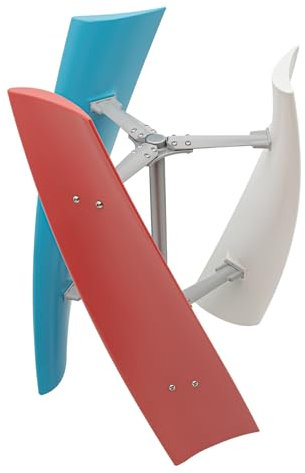 Czyurachel Generador de viento tricolor, 12 V, 400 W, generadores eólicos verticales, generadores eólicos verticales, controlador de generación de energía