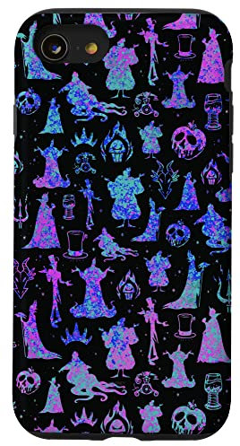 Hülle für iPhone SE (2020) / 7 / 8 Disney Villains Midnight Silhouetten
