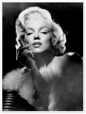 Marilyn Monroe, 1953 Poster 30 x 40 cm Schwarz-Weiß Wandbilder Wanddeko