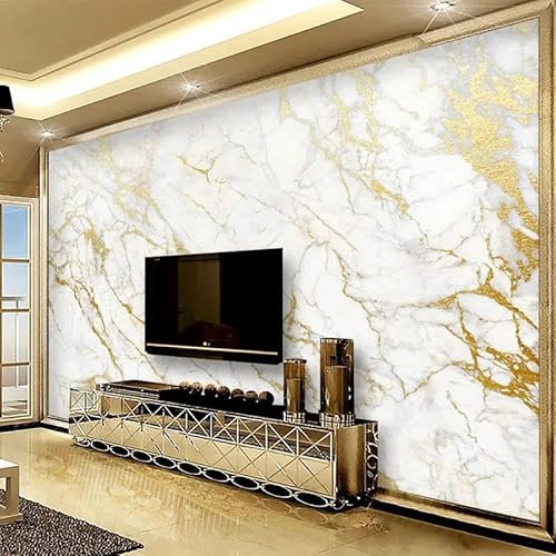 YIBUHANG Fototapete 3D tapete abstrakt Gold marmor Wohnzimmer TV Hintergrund Wall Art Aufkleber Schlafzimmer Home Decor abziehbilder