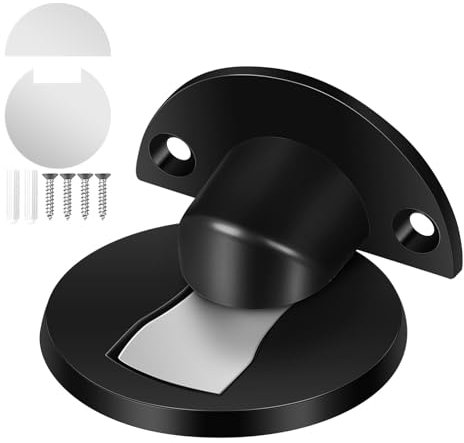 Uonlytech Magnetic Door Stop Aluminium Magnetic Door Catch Magnet Door Holder Magnetic Door Catch Door Stopper No Drilling Door Catch Door Stopper Safety Protection for Home
