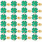 DICOSMETIC 30 Stück Emaille Vierblättrige Kleeblatt Anstecker St. Patrick's Day Pins Aus Legierung Goldener Kleeblatt Pin Vierblättrige Kleeblatt Brosche Für Rucksack Kleidung Hut Dekorationen