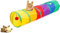 Tunel para Gatos - Tunel Gatos - Juguete para Gatos, Poliéster, Diseño Plegable con Juguete Colgante, Ideal para Gatos y Pequeñas Mascotas