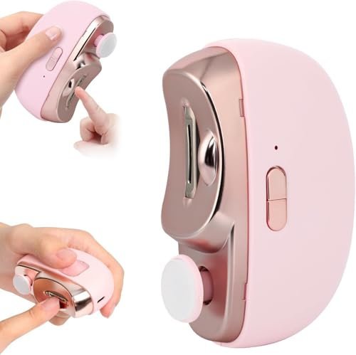Coupe-Ongles électrique, Ponçage Automatique Des Ongles, Design Incurvé Sans Fil,Pas De Bruit, Opération à Une Touche, Lime à Ongles Portable Pour Enfants, Personnes âGées Et Adultes (Violet)