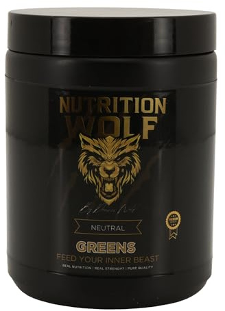 Gymtrail Nutrition Wolf Greens Pulver, Superfood-Mix mit Spirulina, Ashwagandha & Antioxidantien, 300g
