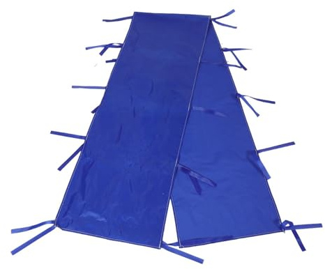 Stoff Regenrinne Blau, mit Gurten, für Faltzelte