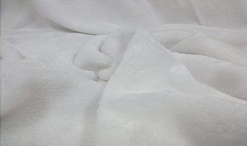 Fabrics-City WEIß KUNSTPELZ Kaninchen Fell Stoff PLÜSCH Stretch Stoffe, 3770