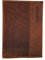 Menzo Reisepasshülle aus echten Leder Reisepassetui Passport Reisepasshülle Reisebrieftasche (braun)