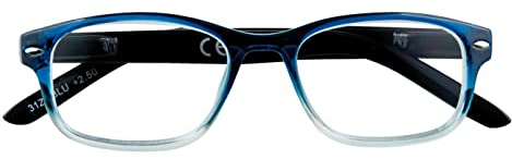 Zippo® -Lesebrille, hergestellt mit einem weichen Linienrahmen, ideal für Männer und Frauen, Diopter +1,50, schattierte blaue Farbe