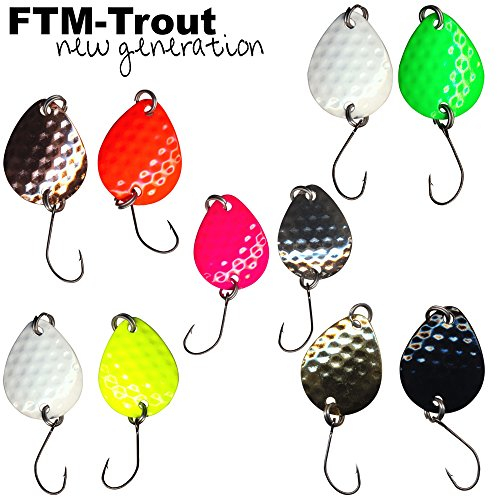 10 FTM Bilg Spoons - 1,7g Forellenblinker zum Spinnfischen auf Forellen & Barsche, Blinker zum Forellenangeln, Spoonblinker