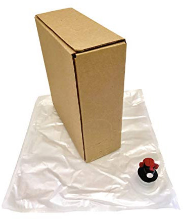 5L Wine Bag-In-Box Kit - 4-Pack [Eco-Friendly Wine Bottle Alternative] - Easily Bottle, Dispense & Store Your Wines - Perfect For Home Winemakers (4 x 5 Liter Bag in Box Kit)