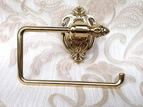 Messing Toilettenpapier-Halter Gold Bad Wc Papierhalter Messing Klopapier Rollenhalter Antik
