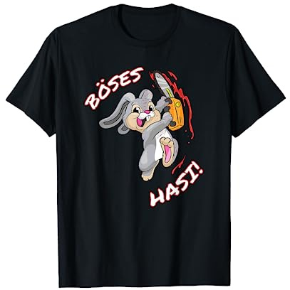 Böses Hasi Shirt Ostern Hase Halloween Kostüm Karneval T-Shirt