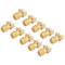 10 stücke Messing Vergoldung SMA Buchse Sockel Jack Stecker Ende Launch50 Ohm HF-Steckverbinder PCB Clip Randmontage Adapter