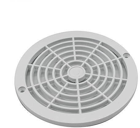 Linxor - Grille bonde de Fond Ronde pour Piscine - Diam 18,5 cm - Blanc
