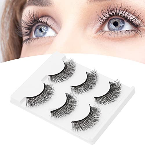 Faux cils longs, outil de maquillage des yeux Faux cils largement utilisés Petits faux cils en trois dimensions pour l'intérieur pour homme(E11)