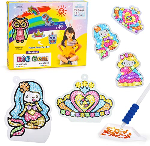 Basteln Mädchen 5-6-7-8-9-10 Jahre: Spielzeug Ab 4 5 6 7 Jahre Mädchen Junge Bastelset Mädchen 5-12 Jahre 5D Meerjungfrau Diamant Painting Bilder Sticker Kinder Mädchen 5 6 7 8 9 Jahre Geschenkideen